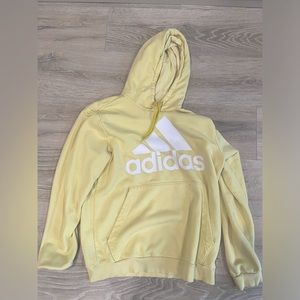 Men’s large adidas yellow hoodie